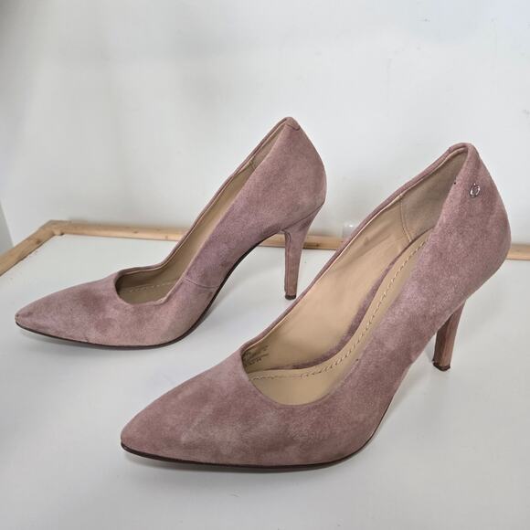 Coach Addie Suede Pump Heels Dusty Rose Color Size 5.5 - Picture 5 of 11